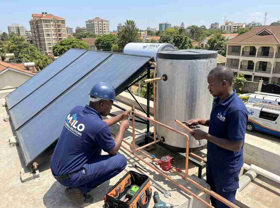 Solar Water Heating System in Karen, Nairobi — MILO Plumbing Solutions